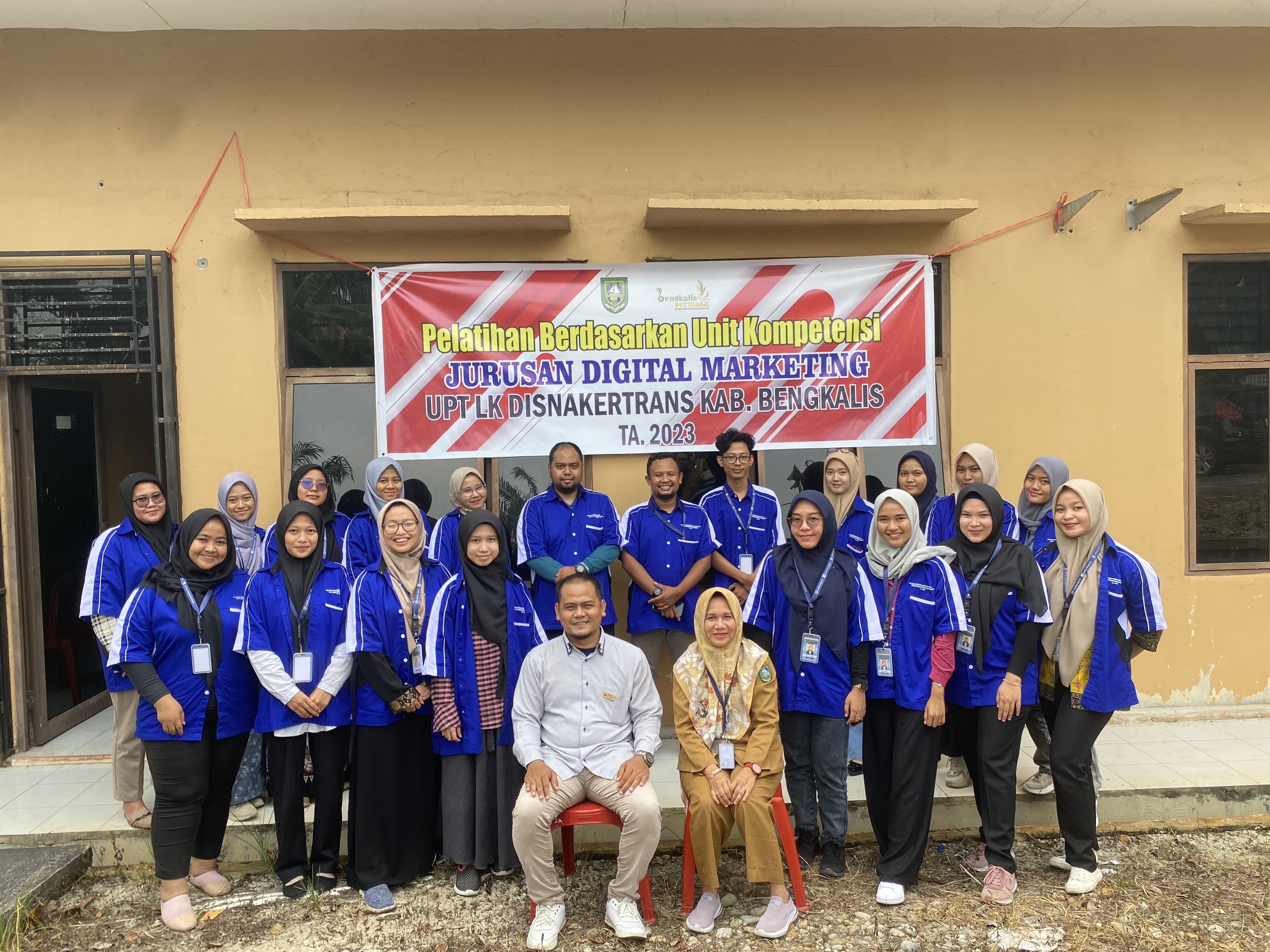 PELATIHAN BERDASARKAN UNIT KOMPETENSI JURUSAN DIGITAL MARKETING UPT LK DISNAKERTRANS KAB. BENGKALIS TA.2023